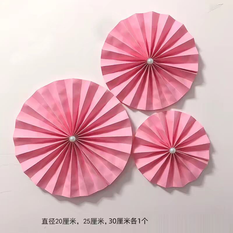 Decoración de la sala de bodas, traje de boda, abanico de palabras de boda, boda, casa nueva, sala de estar, decoración de dormitorio, flor de abanico de color de boda