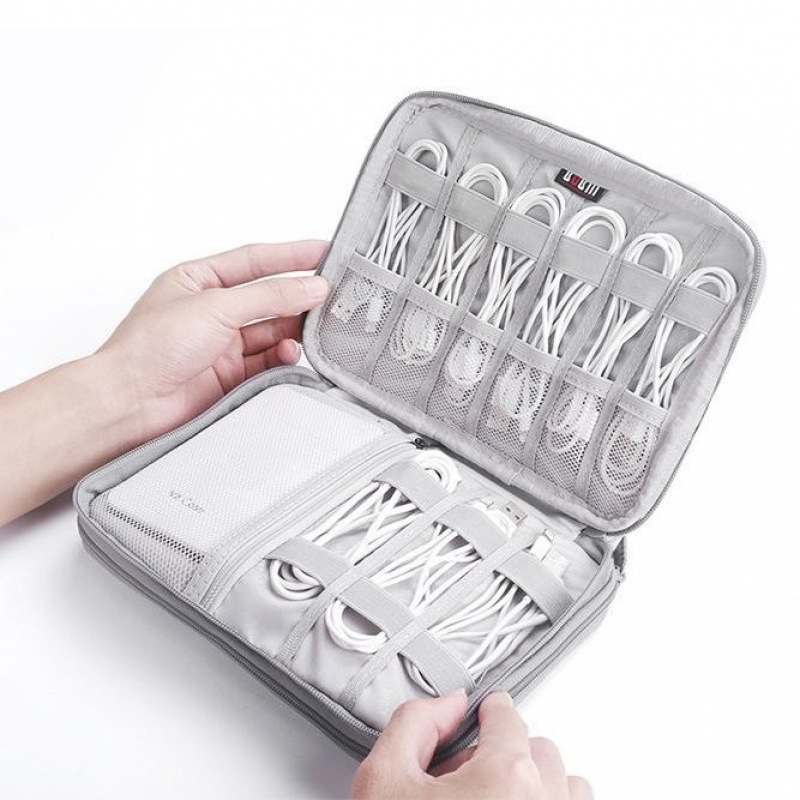 data Storage bag headset data line storage box USB Plug portable battery smart cover Portable wear-resisting