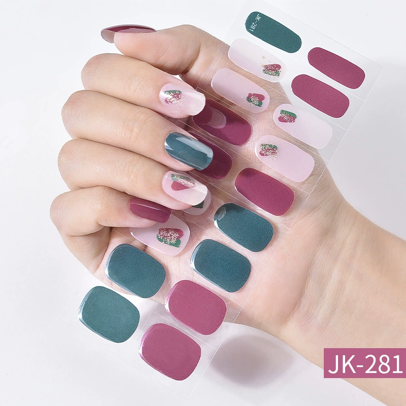 Набор для ногтей XT Gel с наклейками, искусственные ногти и лак для ногтей