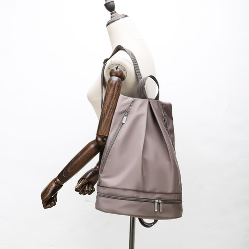 Wholesale women's dry-wet separation swimming bag, waterproof beach storage backpack, sports swim bag with independent shoe compartment