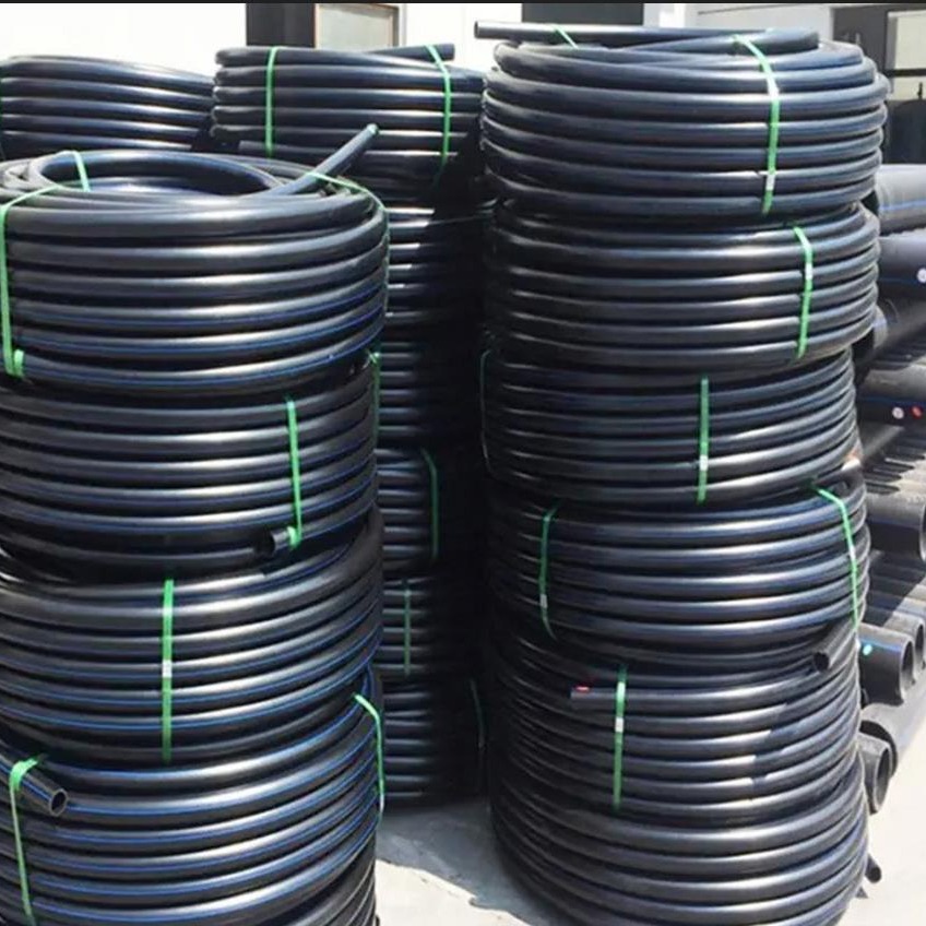 pe穿线管光缆保护管黑色PE通讯管电缆地埋式阻燃电力盘管顶管厂家