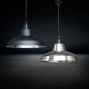 Stainless Steel Industrial Style Chandelier Gym Shopping Mall Supermarket Office Exhibition Hall Industrial and Mining Lamp Car Wash Room Hanging