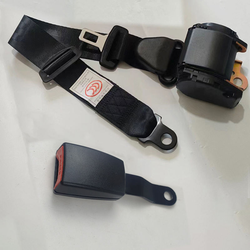 Car Seat Belt for Passenger and Cargo Vehicles, Driver and Passenger Side, Diagonal Shoulder Type, Automatic Retracting Three-Point Emergency Locking Seat Belt