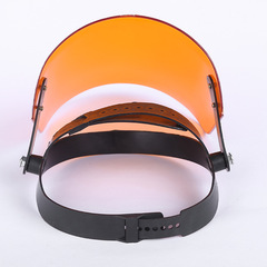 Cross-border exclusive head-mounted transparent small organic face mask, splash-proof, wind and sand-proof, dust-proof, oil splash-proof protective face mask