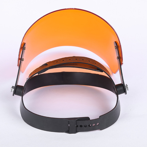 Cross-border exclusive head-mounted transparent small organic face mask, splash-proof, wind and sand-proof, dust-proof, oil splash-proof protective face mask