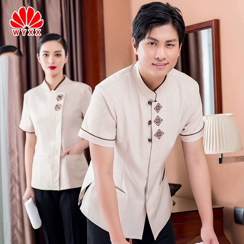 Чистка одежды плюс размер собственности работа с коротким рукавом летняя уборка Жилая недвижимость уборка гостиничного номера тетя ПА униформа