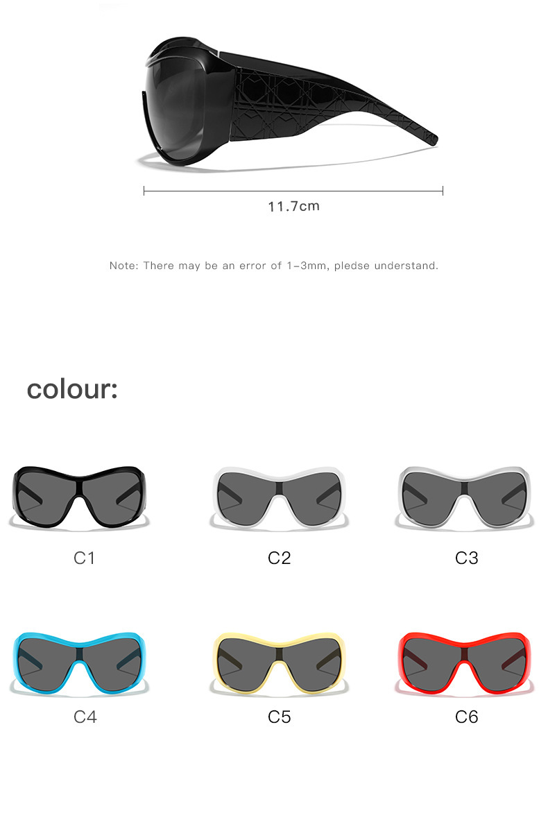 90g Weight Full Frame Glasses Structure Sunglasses Classification Ac, UV400 Protection Lens Material Square Glasses Style Outdoor, Travel Occasion Solid Color Pattern Unisex Gender Retro, Punk Style Grey, Black Color Retro Punk Solid Color Ac UV400 Protection Square Full Frame Women's Sunglasses 7