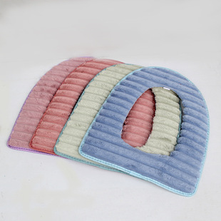 Winter Toilet Mat Household Plush Thickeneded Hook-and-loop Toilet Seat Cushion Hook-and-loop Waterproof Toilet Cover