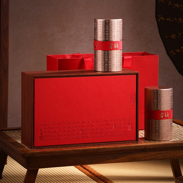 古韵半斤装茶叶包装盒空礼盒散装云南滇红古树红茶凤凰单枞茶叶盒