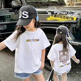 童装女童短袖t恤夏装2026新款儿童夏款中大童女孩百搭上衣夏季潮t