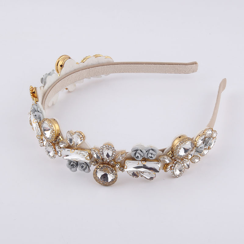 New Fashion Barock Alloy Diamond Flower Stirnband display picture 4