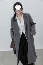 长款风衣女超长西装外套新款大衣春秋秋装外衣上衣开衫秋衣西服女