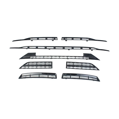 Sealion6 DMi BYD 23-25 Song PLUS insect-proof mesh snap-on front grille BYD Song (Automobile anti-insect net) - matte-black-insect-proof-net-set-dm-i