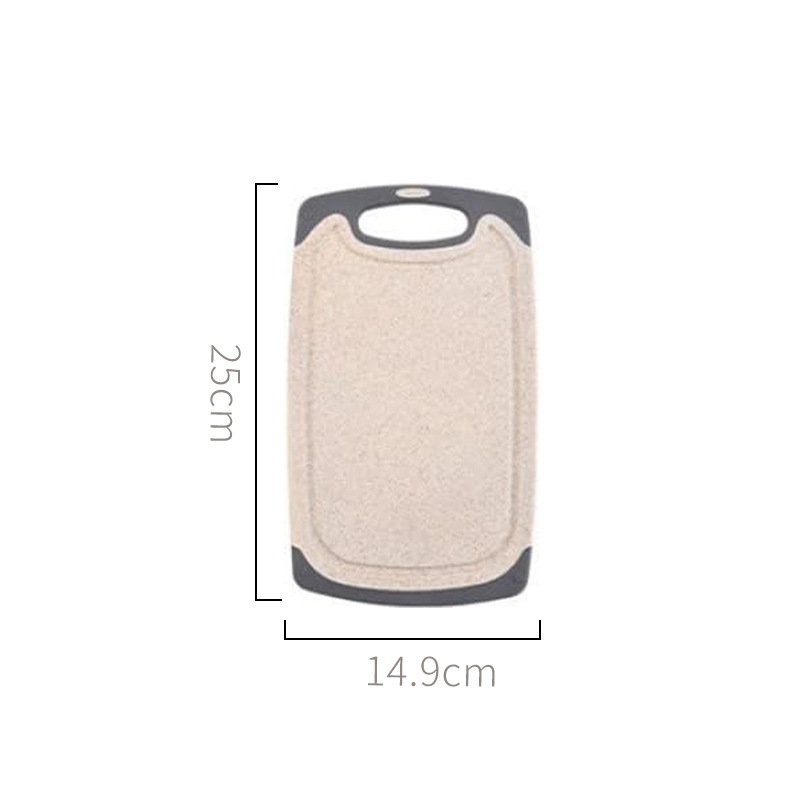 Juego de Tablas de Cortar de Paja de Trigo Set de 3 Piezas Antideslizante para Cocina image 7