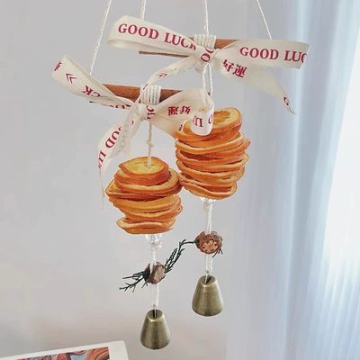 Orange Pendant Dried Flower Car – Car hanging