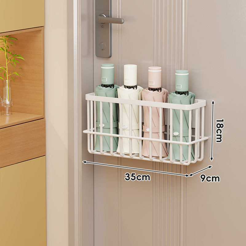 磁気フック玄関ドア傘収納ボックスドア後部収納ラック靴ラックバッグコートティッシュペーパー壁掛けラック