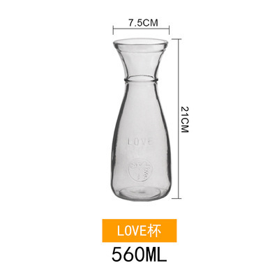 Taza de vidrio transparente creativa irregular en forma especial taza de jugo internet celebridad té de la leche postre bebida fría taza batido taza