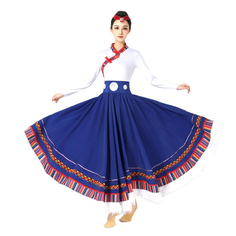 Классический этнический комплект, практика, длинная юбка, костюм, чонсам, этнический стиль