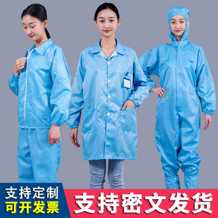 Anti-Static Jumpsuit, Split Suit, Coat, Short-Sleeved Top, Pants, Jacket, Industrial Labor Protection Dust-Free Clothing, Douyin Secret Text
