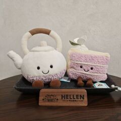 （新品）限定趣味缇蒂亚茶壶趣味玉兰芋泥蛋糕玩偶七夕礼物