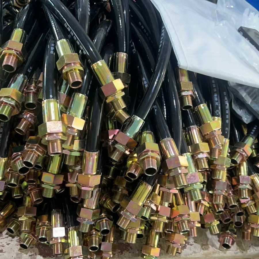 不锈钢防爆挠性连接管DN20橡胶防爆穿线软管4分6分BNG防爆挠性管