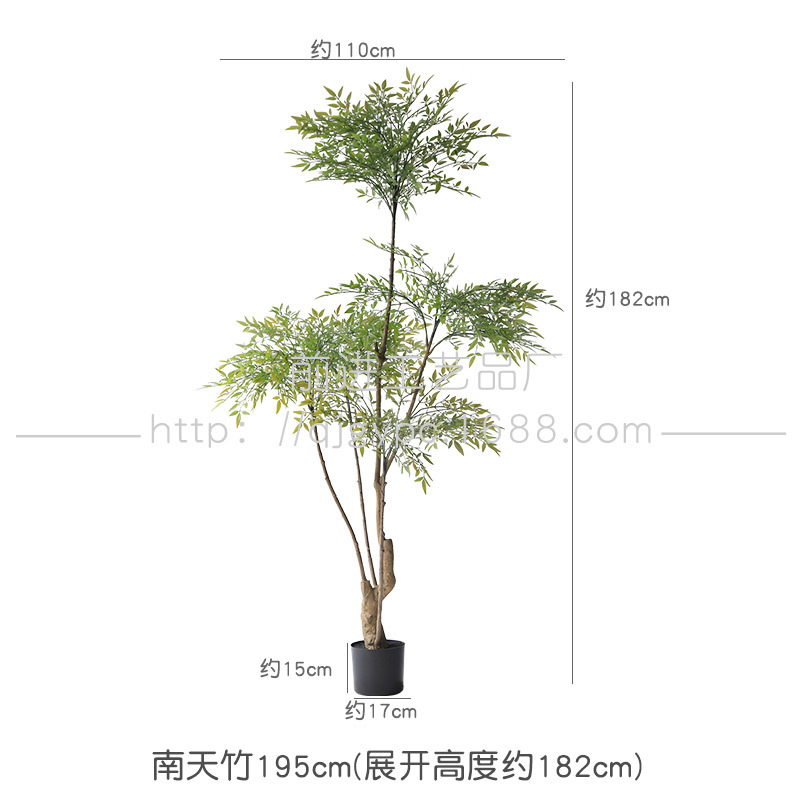 Planta verde artificial planta interior sala de estar piso árbol artificial bonsai planta biónica Olmo nuevo chino Planta artificial image 14