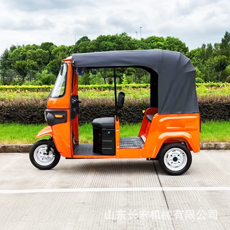 Tuktuk motocicleta triciclo eléctrico pequeño bajaj tuktuk exportación de pasajeros bajiaji TVS triciclo
