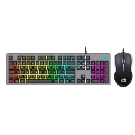 HP/HP K100 USBゲームキーボードマウスセット有線浮上発光デスクトップノートパソコン|undefined