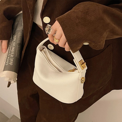 Gourmet Design Handbag for Women  Autumn/Winter New Rice Bowl Cloud Bag Shoulder Bag Crossbody Small Square Bag