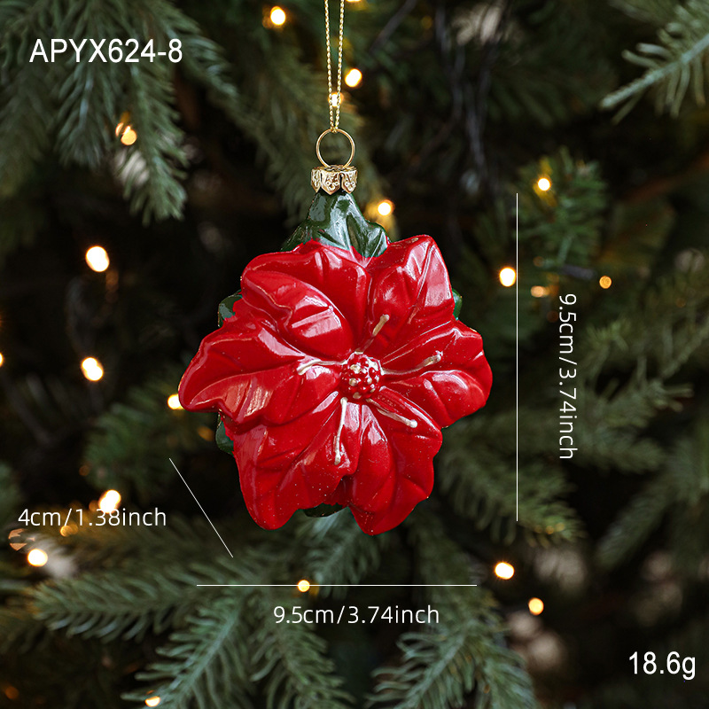 Nuevo color rojo y blanco dibujos animados colgantes de plástico Santa colgantes de árbol de Navidad decoración de atmósfera suministros de diseño