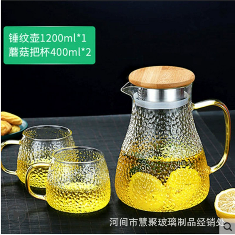 Glass teapot, set for home use