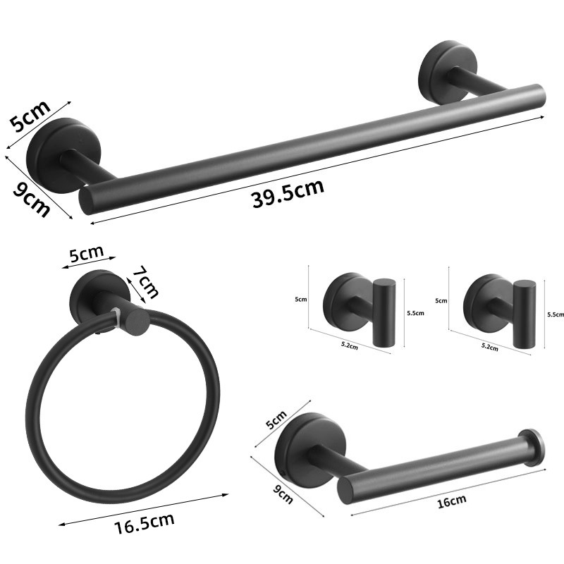Colgante de acero inoxidable conjunto de baño hogar vida sin rastro pared tipo toalla de almacenamiento de toallas de gancho