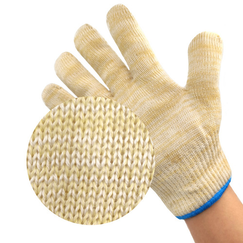 Source manufacturer aramid high temperature resistant gloves microwave oven anti-scalding heat insulation baking resistant fire-resistant labor protection gloves