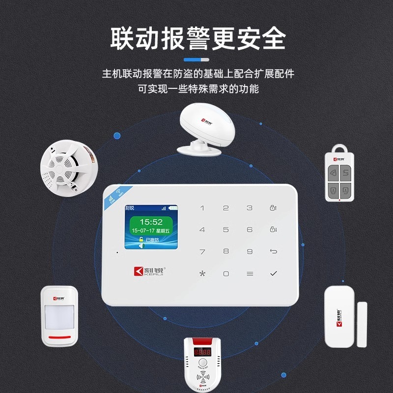 Kerui 盗難防止アラーム Tuya wifi アラームホスト ファミリーセット セキュリティシステム リモート 4G カード|undefined