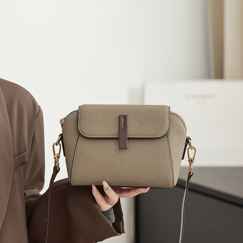Foreign Trade Small Handbag for Women, 2026 New Model, Genuine Leather Women's Crossbody Bag, Versatile Niche High-End Shoulder Bag
