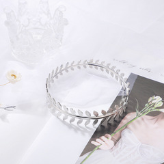 European and American Cross-border Amazon Best-selling Bracelet Retro Fashion Personality Metal Leaf Sawtooth Bangle Arm Ring Wholesale