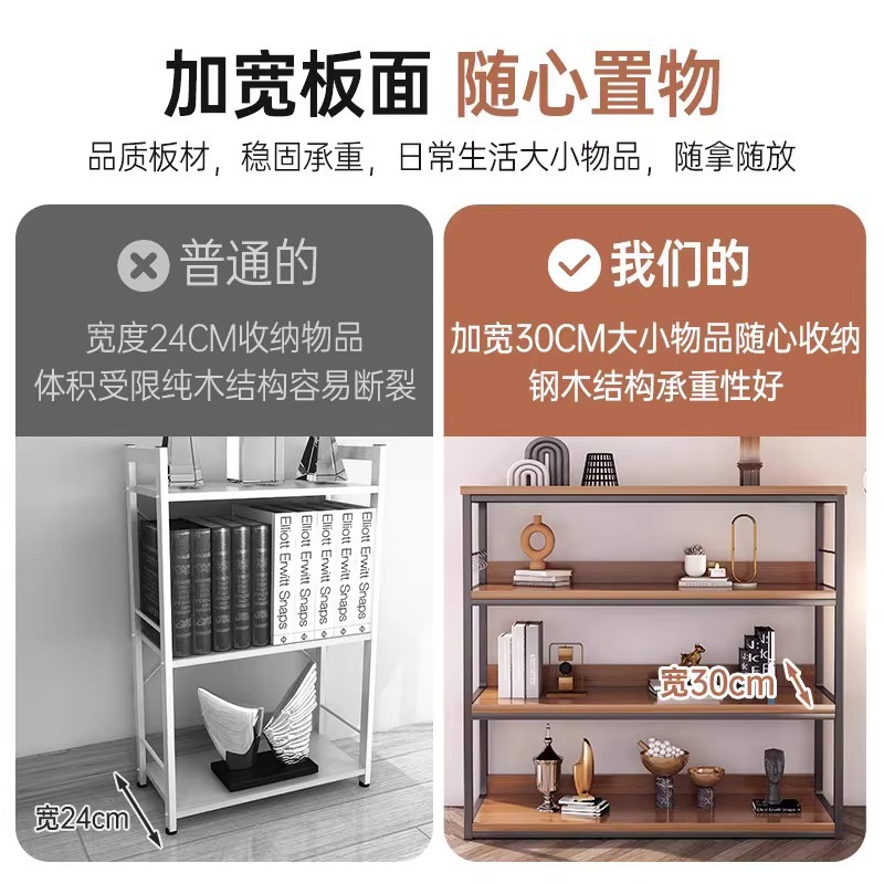 Estante de libros simple Estante de almacenamiento Estante de almacenamiento Estante de almacenamiento Estante de almacenamiento Estante de lectura de libros de oficina Estante de exposición doméstico Estante de almacenamiento de piso