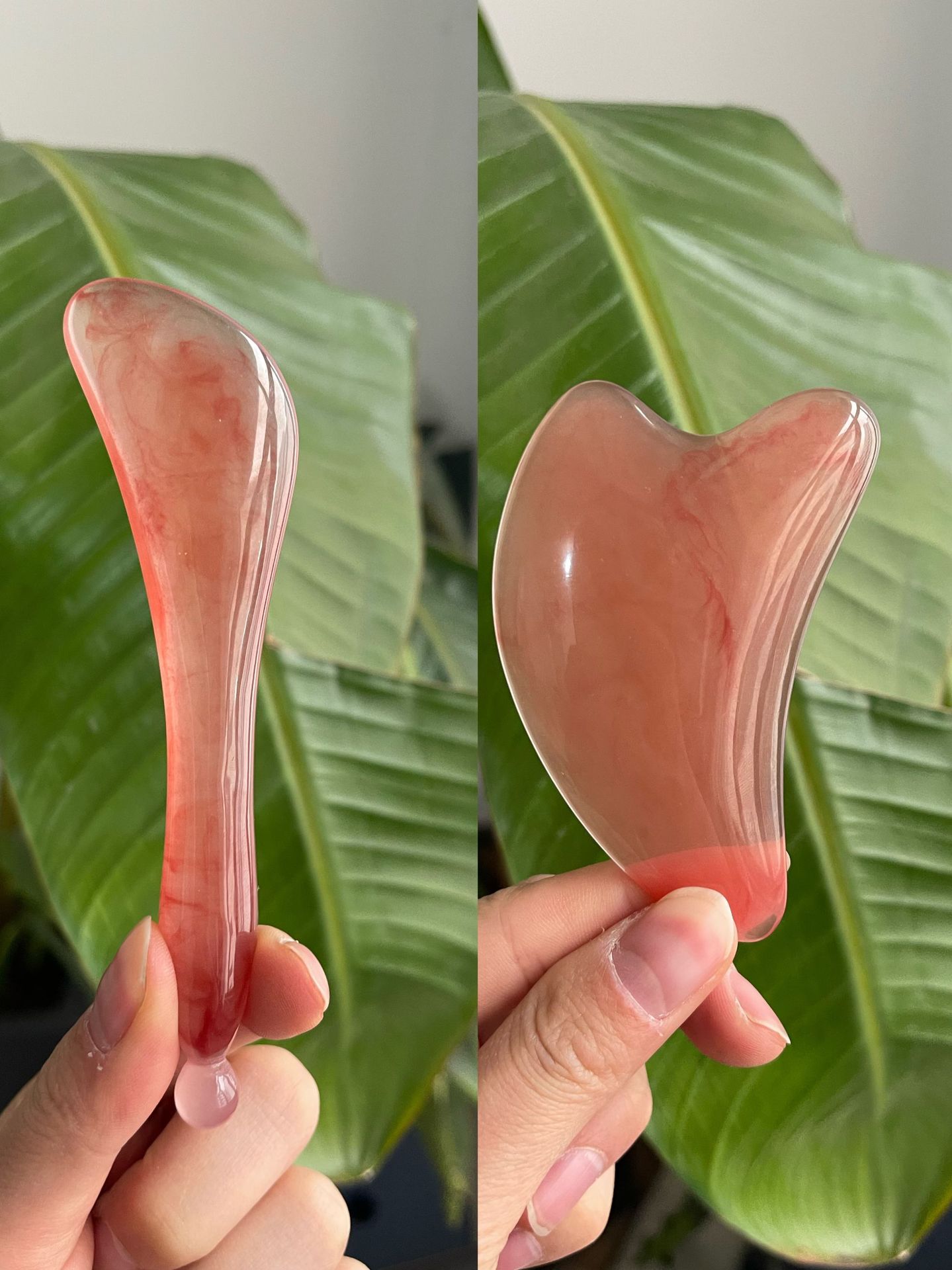 Рычаг для порошка из смолы вишневого цвета + скребок для порошка из смолы вишневого цвета