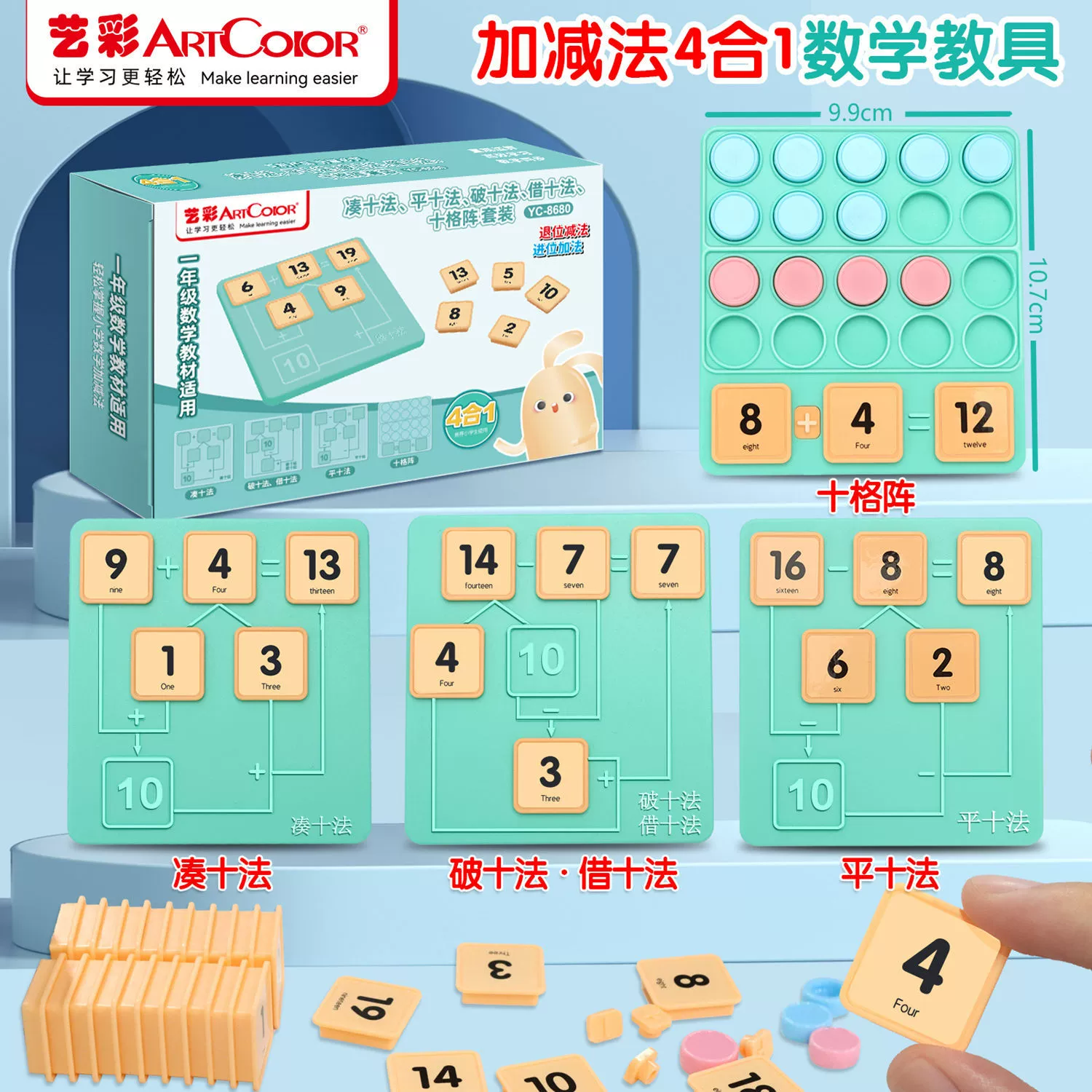 Complete set of training tools for primary school students to add and subtract thinking
