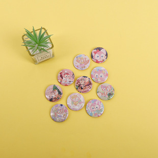 Wholesale in stock ling nabel around cute pin badge pendant girl heart creative brooch pain bag yummy