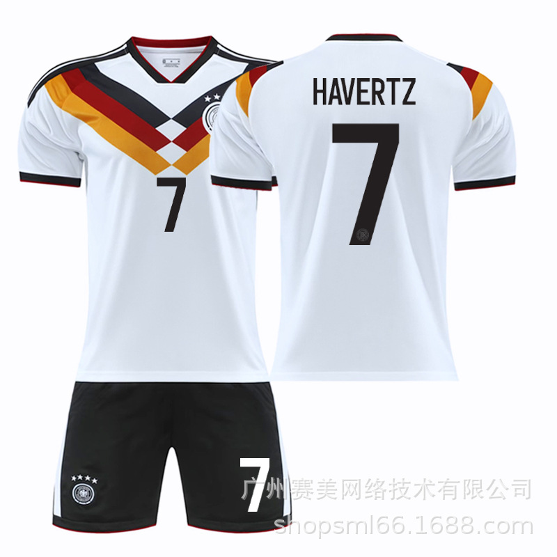 25-26 Selección nacional alemana No. 17 Wirtz Fútbol Trajes masculinos 8 Cross 13 Mueller Copa Mundial