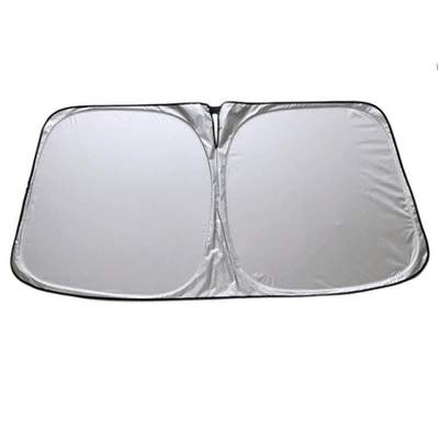Sun shade | for Parking, Free Shipping - double-circle-titanium-silver-sunshade