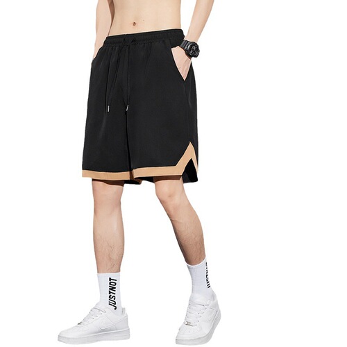 Men's Summer Thin Ice Silk Casual Versatile Basketball Sports Shorts Loose Work Pants Five-Finger Shorts