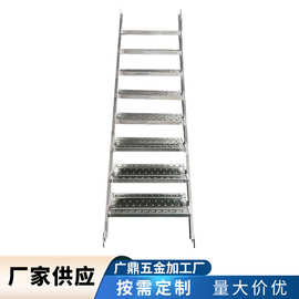 现货盘扣楼梯钢管步梯工地48钢管楼梯步梯家用阁楼登高梯脚手架梯