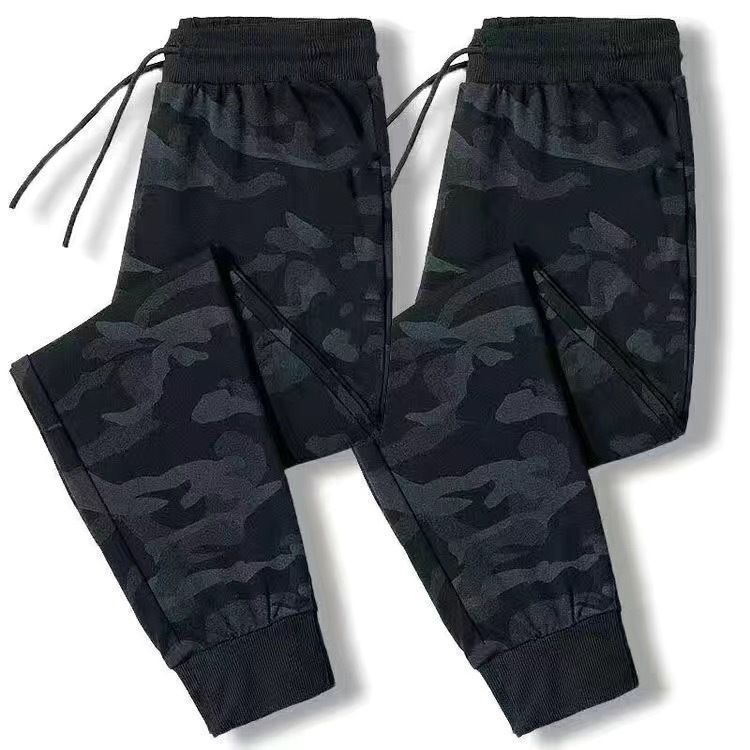 Men's camouflage work casual pants stretch loose skinny pants trendy harem pants autumn student Korean style sports pants