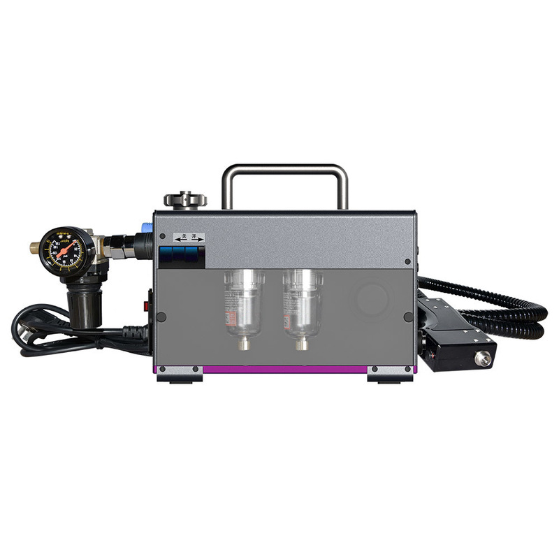 HRTX optical fiber cleaning machine desktop electric pneumatic LCSC jumper ceramic insert end face fiber connector cleaning machine