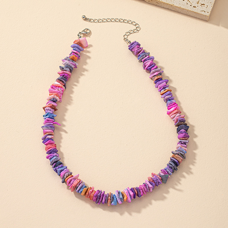 Sweet Geometric Shell Necklace 1 Piece