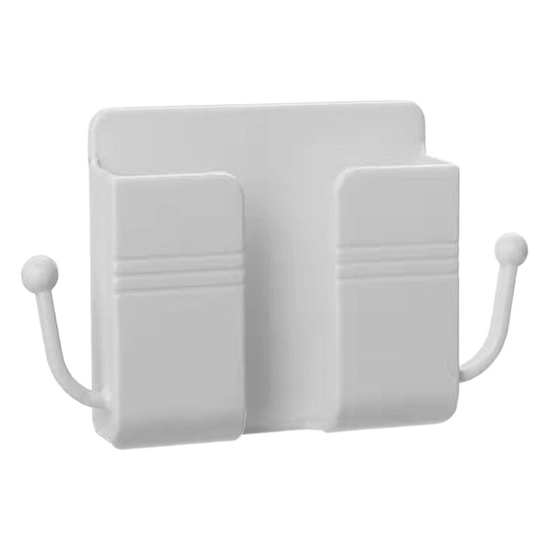 Wall-Mounted Hook Bracket Tv Air Conditioner Remote Control Storage Box Bedside Wall Mobile Phone Storage Bracket Storage Rack