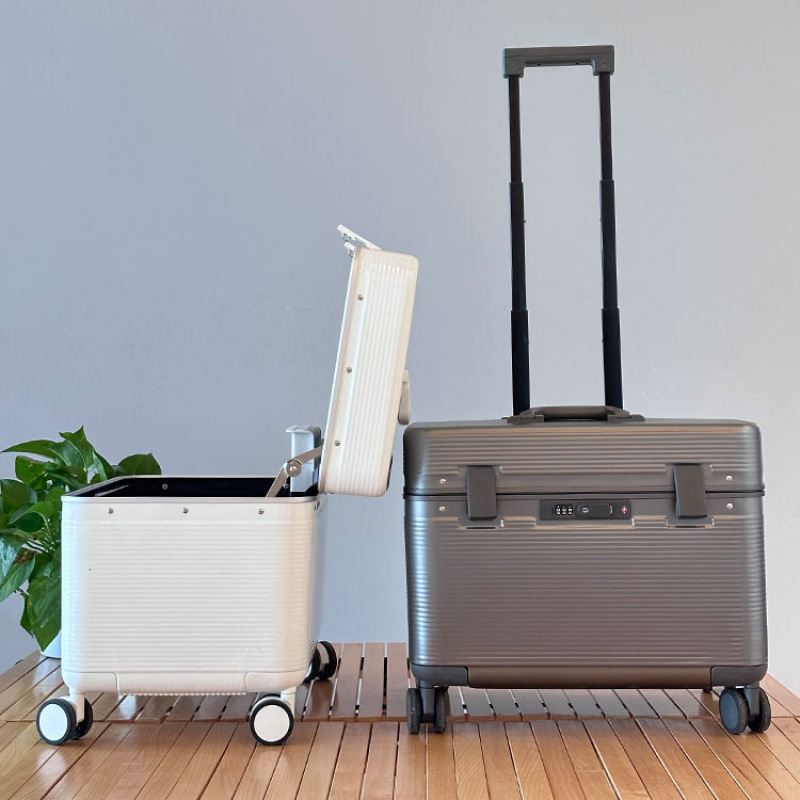 1009 Flip-Top 18 Photography Aluminum Frame Trolley Case Universal Wheel Travel Suitcase 20 Small Captain's Case for Men and Women 23 1009 Flip-Top 18 Photography Aluminum Frame Trolley Case Universal Wheel Travel Suitcase 20 Small Captain's Case for Men and Women 23