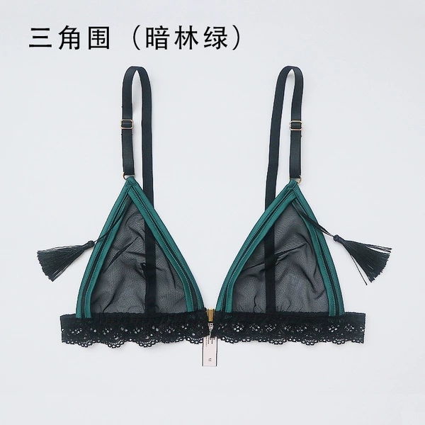 Triangle Wonders (Black Bang Dark Forest Green)